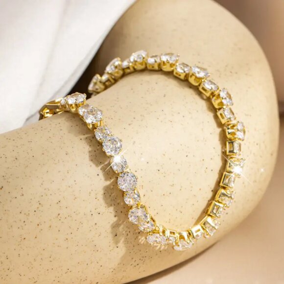 14K Gold 7" 8" Womens 2ct Diamond Tennis Bracelet Jewelry New 14K Silver Jewelry - Picture 6 of 7